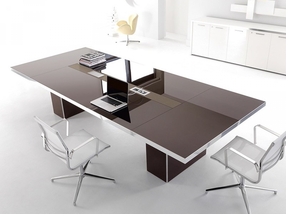 Table de réunion design épuré et élégant - WING et WING GLAMOUR - personnalisable avec finitions variées_2