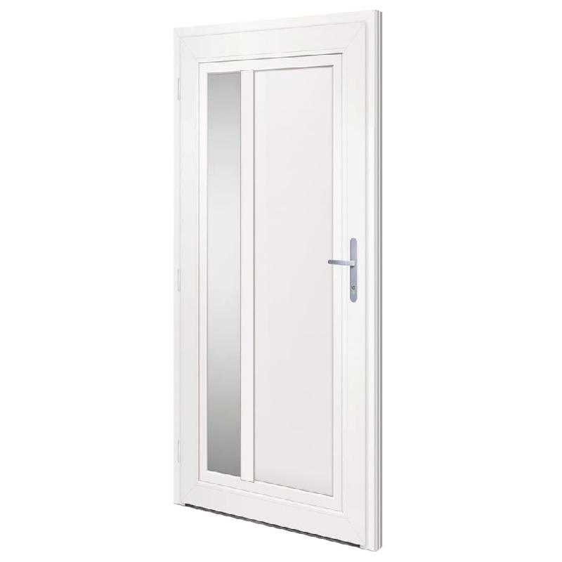 Vidaxl porte d'entrée anthracite 98x200 cm pvc 3157100_2