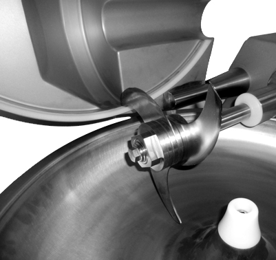 Cutter industriel 20L avec tête de couteaux démontable