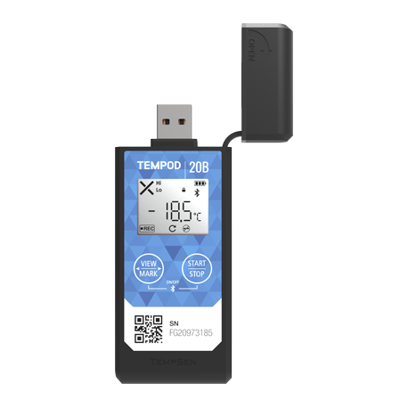 TEMPOD 20B - Enregistreur de température USB/PDF et Bluetooth 4.0, précis à +/-0,3°C_2