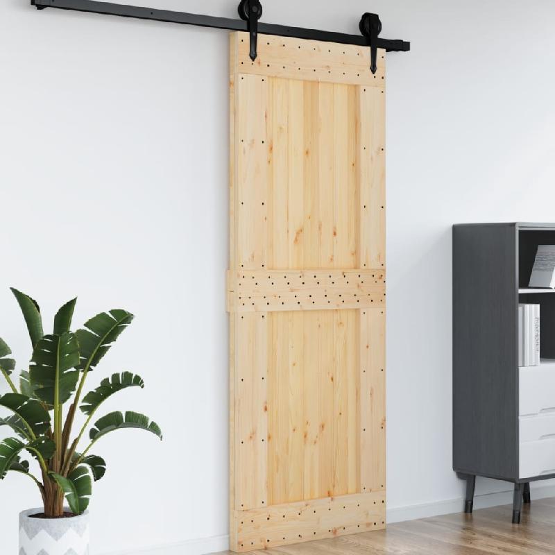 Vidaxl porte narvik 85x210 cm bois massif de pin 154438_2