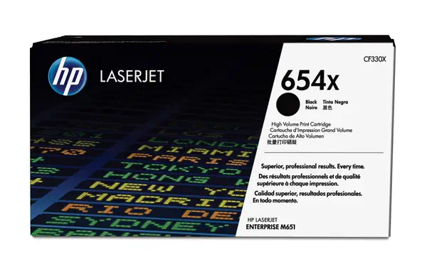 654X toner noir grande capacité LaserJet authentique avec toner ColorSphere_2