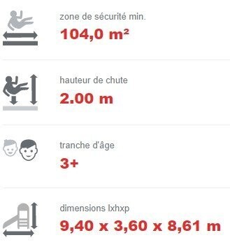 Forêt à cordes en acier inoxydable pour aire de jeux - Conforme EN1176 - Référence BT16127_2