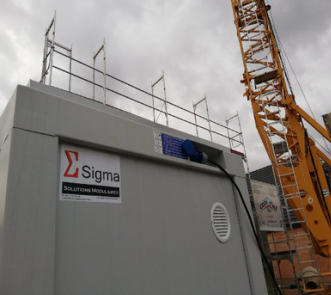 Bâtiment modulaire - Module sanitaire 8 pieds avec WC et douche - CTX DUO SWD_2