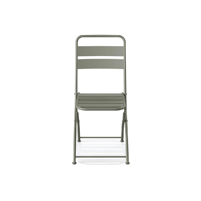Breeze - Chaise de bistrot en métal vert_2