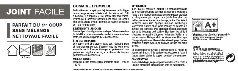 Joint pâte tout type de carrelage et mosaïque, ivoire - 5m² - sans mélange_2