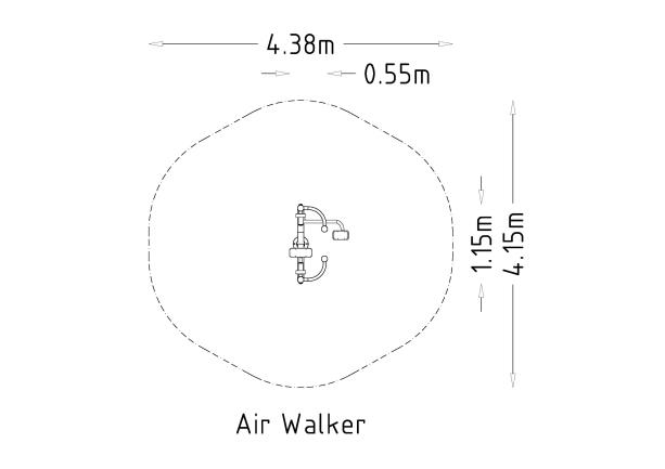 Équipement de fitness extérieur - Gym Air Walker 8054660 - Hags - Tonification des mollets et cuisses, amélioration cardiovasculaire_2