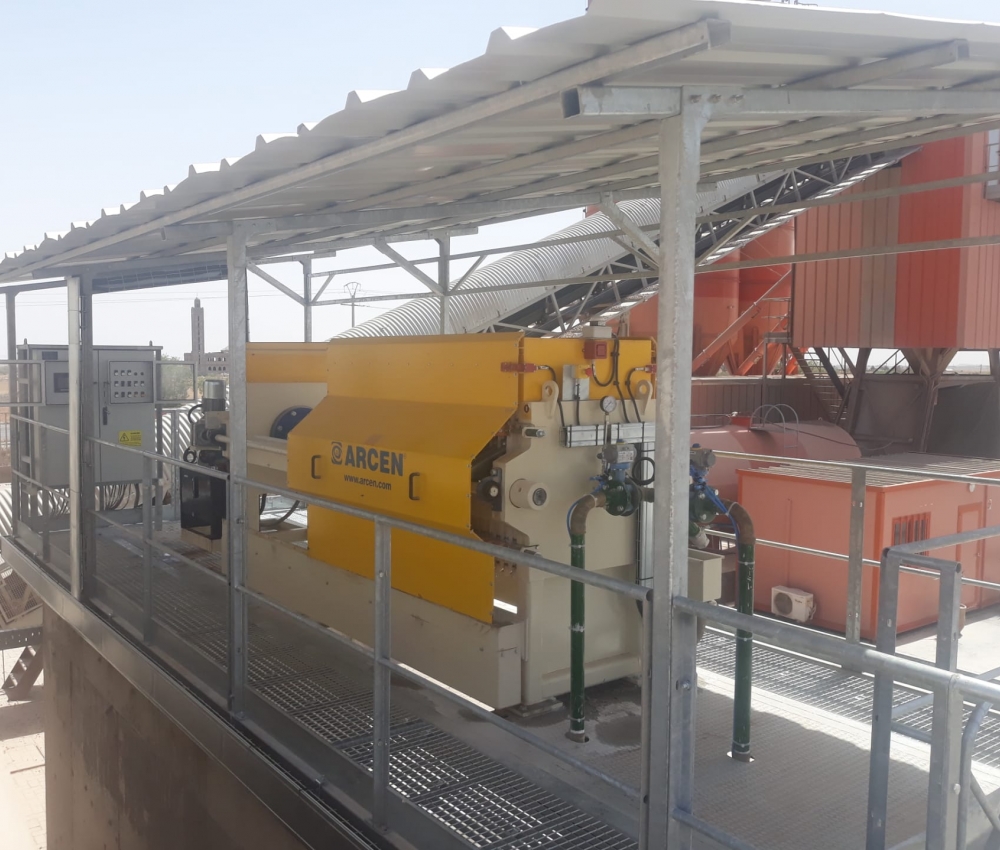 Filtre presse pour recyclage du béton frais et traitement des boues - arcen_2