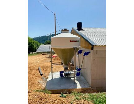 Silo d'aliment d'élevage à cône axial translucide - Ø1900 ou Ø2325 - Capacité 3.5, 5, 6.3 et 8m3 - Babystar 320 & 700_2