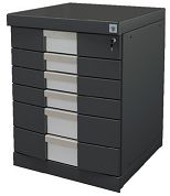 Armoire d'atelier avec tiroirs - Structure robuste en acier, plateau anti-rayures et système anti-basculement_2