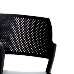 Chaise de conférence empilable - confortable avec dossier incurvé et assise rembourrée - KYOS_2