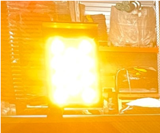 Panneau en tôle d'aluminium avec 2 Flash 11 leds super bright - K8 BI FLASH_2