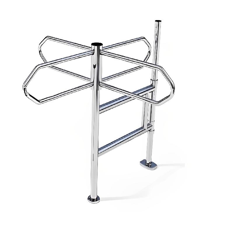 Tourniquet de magasin - Rotation 360° - Finition Chromée - Capot en ABS chromé_2