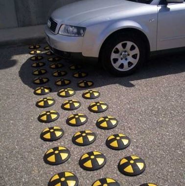 26769 - Ralentisseur circulaire de vitesse en caoutchouc recyclé - Direct Signalétique - Diamètre 200 mm, Hauteur 40 mm_2