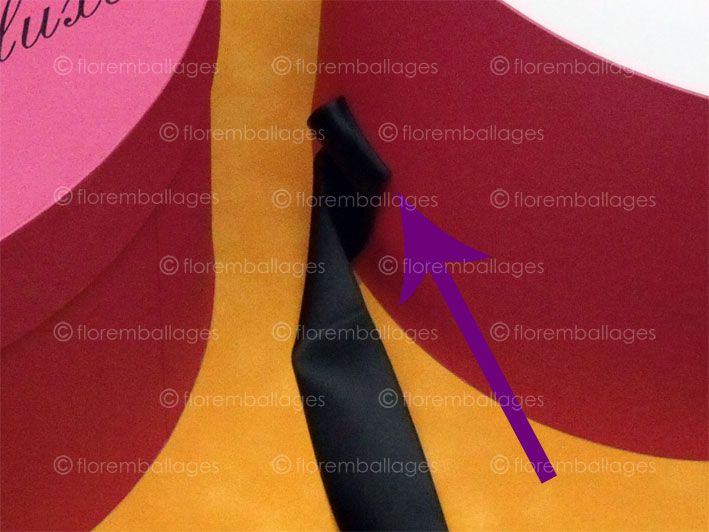 Boîte cadeau ronde de luxe avec finitions personnalisables