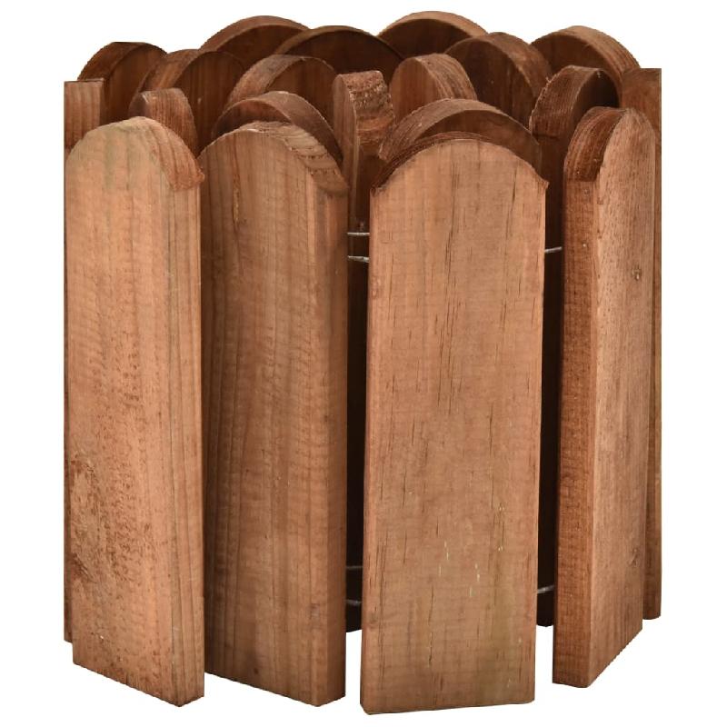 Vidaxl rouleaux de bordure 2 pcs 120 cm bois de pin imprégné 3053644_2