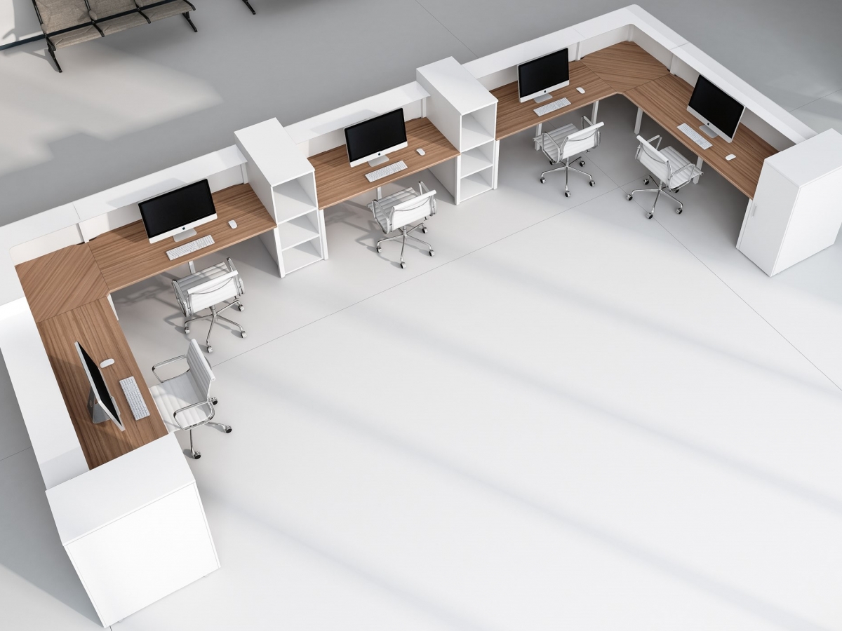 Banque d'accueil modulable et personnalisable - PROGRESS - Design élégant et matériaux haut de gamme_2