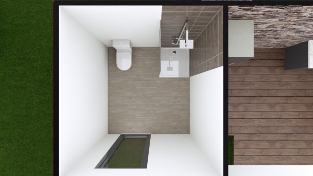 Container Pool House de 20m², composée d'une alimentation et évacuation d'eau dans la pièce ouverte - NOUMEA_2