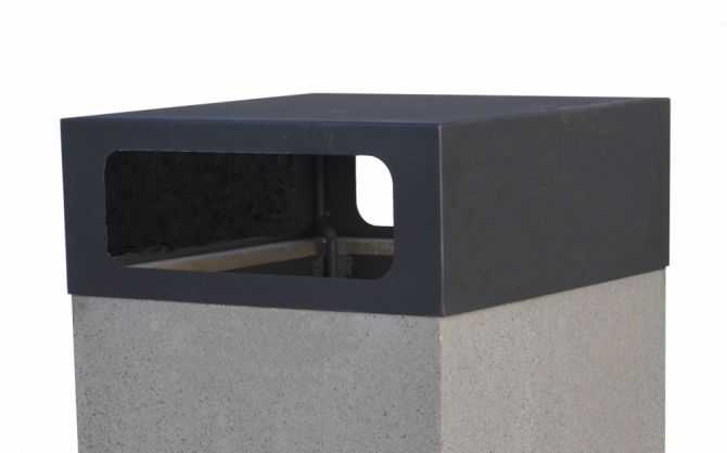 Dynamics - poubelle publique en béton préfabriqué - Magourban - 270 kg_2