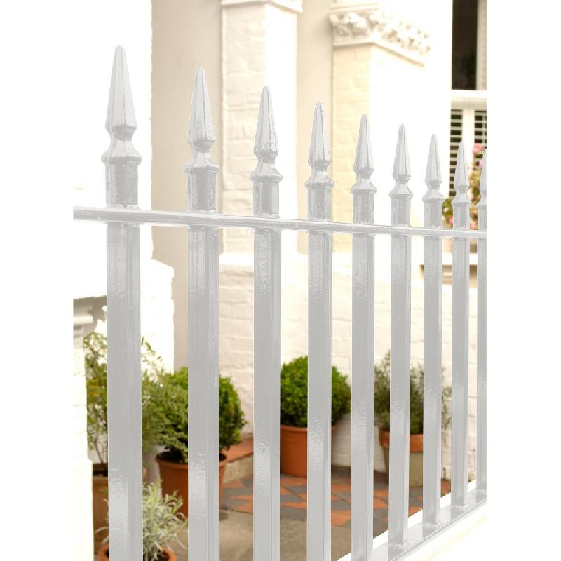 Peinture fer extérieur direct sur rouille HAMMERITE - blanc brillant RAL 9016 - 0.75L - finition durable et résistante_2