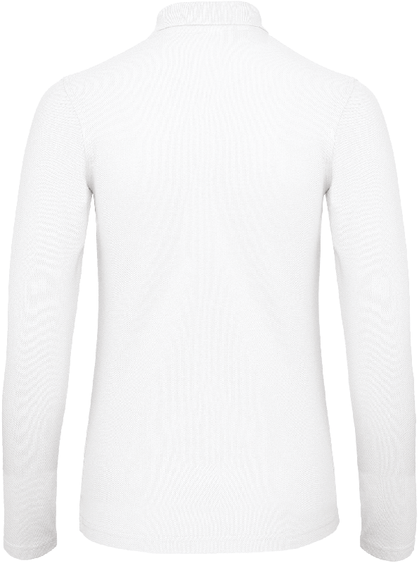 Polo femme ID.001 manches longues - 100% coton pré-rétréci - Réf: CGPWI13_2