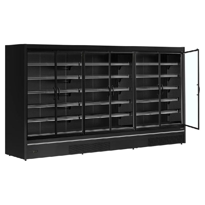 Vitrine réfrigérée 6 portes - 2220L - Noir | Tefcold - MDCA3750HB_2