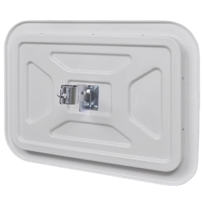 Vidaxl miroir de trafic convexe rectangulaire 40x60cm avec réflecteurs 141682_2