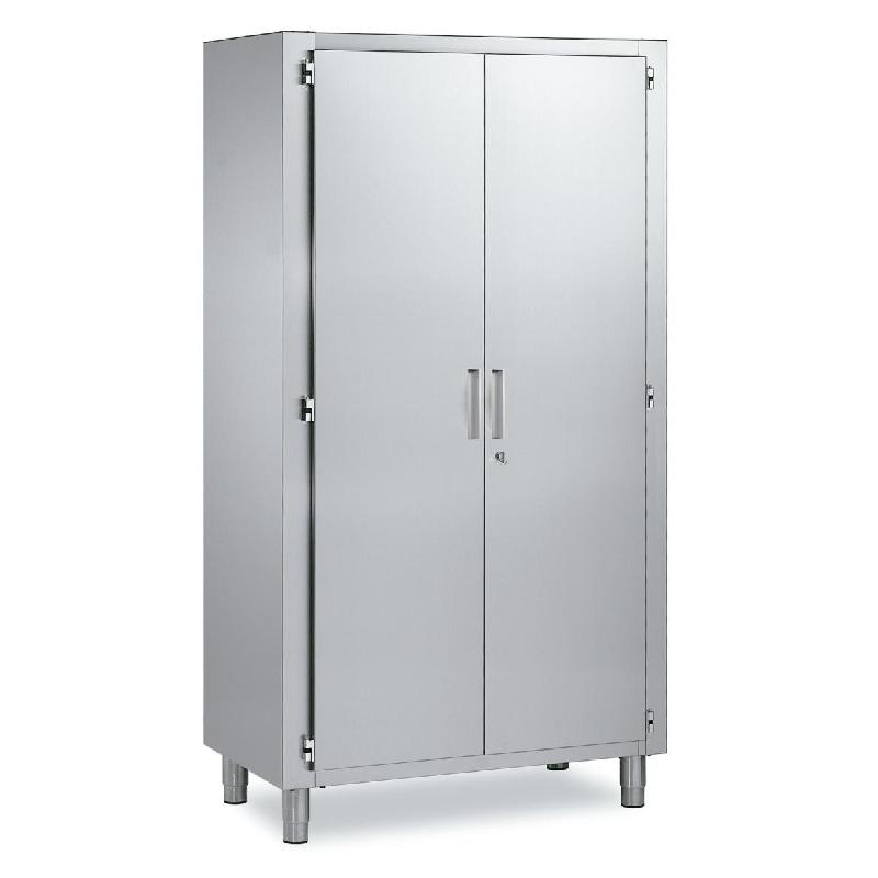 Armoire haute inox P 600 x H 1900 - 1 porte battante - 1000_2