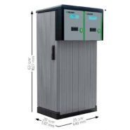 LED DataPark - Gestion de parking - Hub avec borne d'entrée multilingue, piste d’entrée et sortie_2