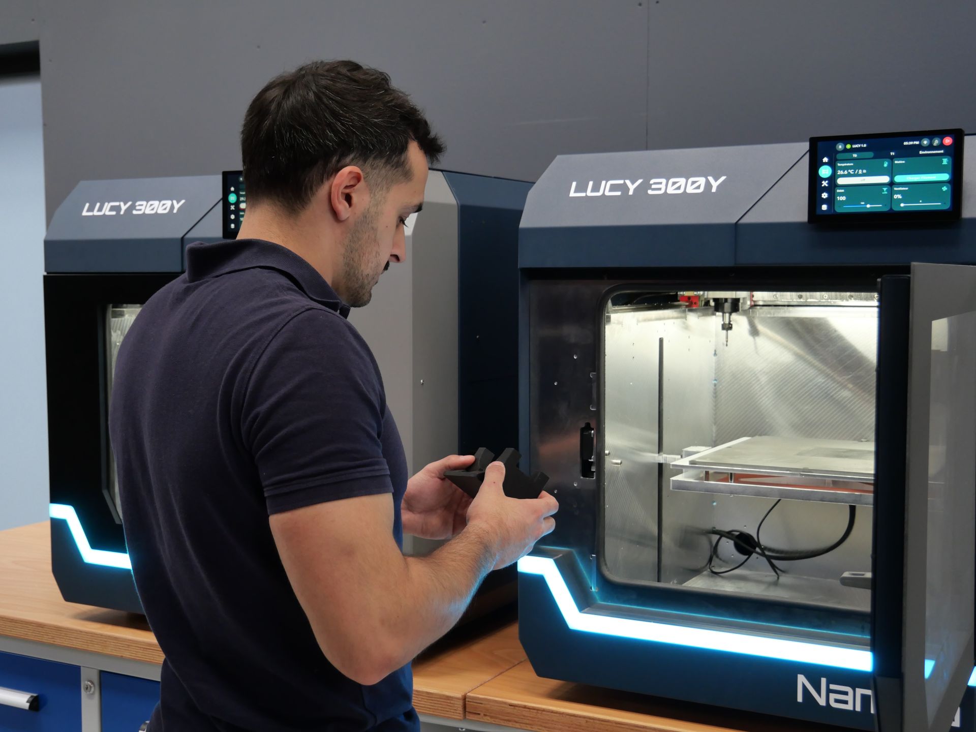 LUCY 300Y Fraiseuse hybride :impression 3D + usinage CNC_3