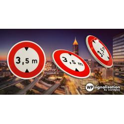 Panneau prescription temporaire BK12 - Limitation de hauteur - Exclusivité WPSignalisation_2