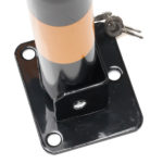 Barrière de parking en acier galvanisé avec fermeture automatique et deux clés fournies