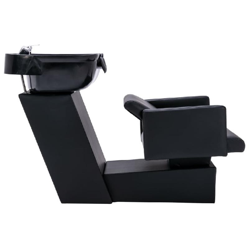 Vidaxl unité de rinçage de shampoing avec chaise de salon similicuir 3080278_2