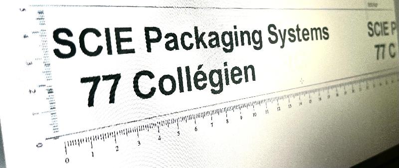 Adhésif personnalisé blanc impression 1 couleur - 338099 – Couleur impression : NOIR_2