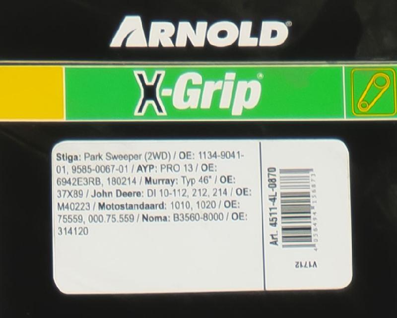 Courroie trapézoïdale X-Grip V 4L870_2