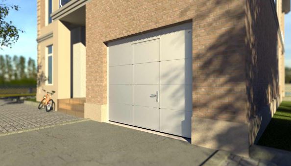 Porte de garage sectionnelle anti-effraction adaptée aux maisons individuelles et immeubles collectifs - Modèle personnalisable_3