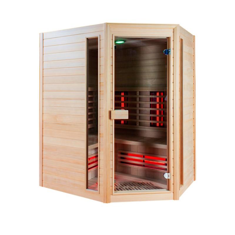 SAUNA ​​INFRAROUGE BOREAL® DIFFUSION 140C - 3-4 PLACES À SPECTRE COMPLET - ​140X140_2
