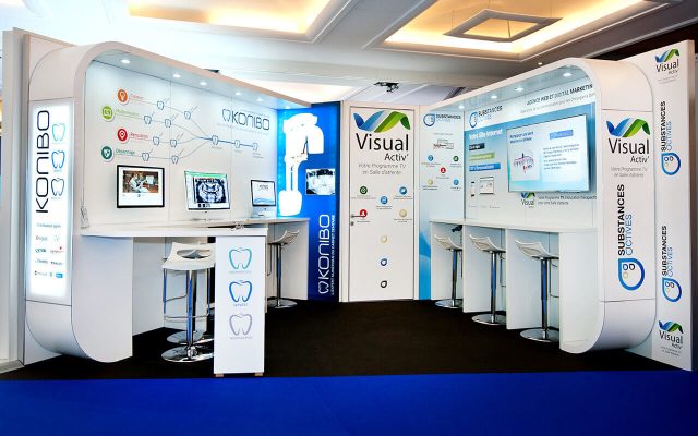 Stand design modulaire adapté à différents espaces