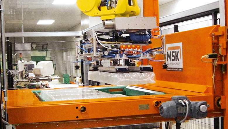 Système de palettisation MSK Robotech pour l'industrie logistique - robot modulaire et flexible_2