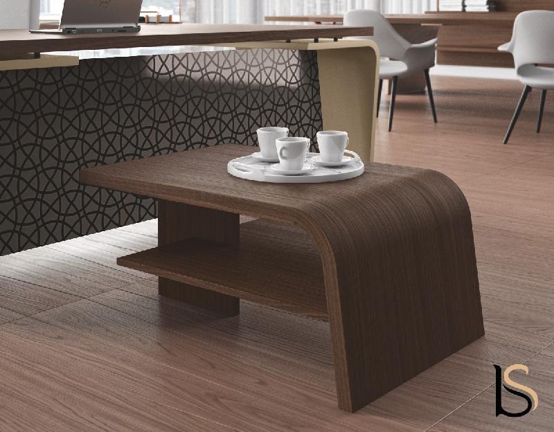 Table basse design Larus - Dellarovere - Chêne foncé_2