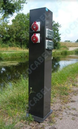 Borne de rechargement pour bateau électrique - prise mono ou tétrapolaire 16 à 250 A - plusieurs modèles disponibles_3