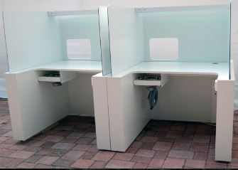 Boxe avec panneaux de bois mélaminé et stratifié - Version escamotable - CLASSIC - Aluminium composite_2