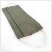 Masque lavable - Vert Militaire - VDM - triple épaisseurs - 100% coton - sans couture centrale_0