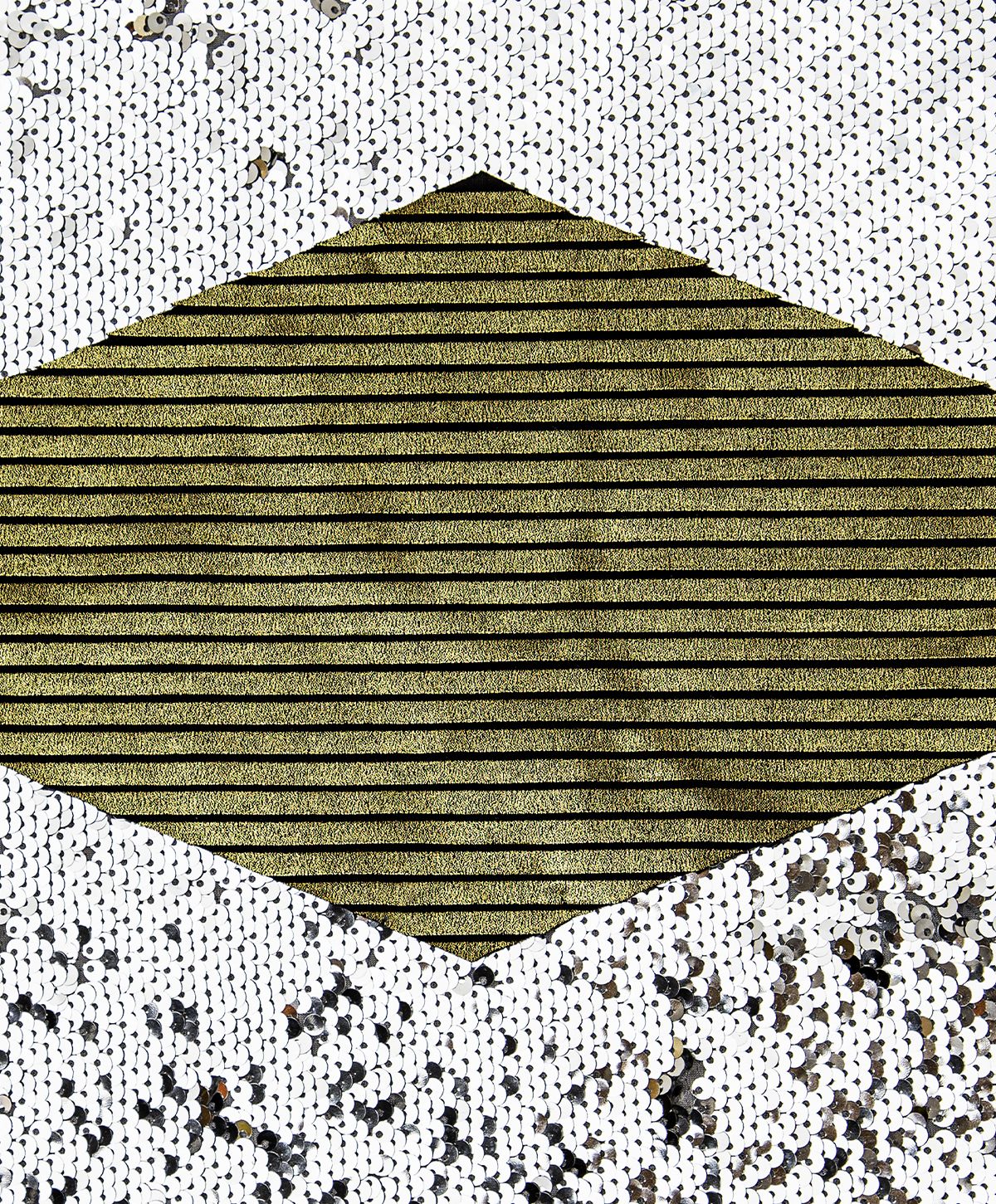 Masque barrière grand public - Cléopâtre - tissu doré ergonomique made in France_2