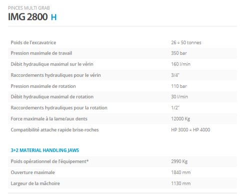 Pinces multi grab IMG 2800H - Indeco Ind. Spa - pour démolition, tri et manutention_2