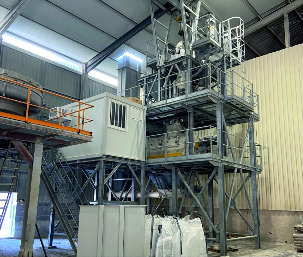 Centrale à mortier sec automatique 50 à 100t/h - ARCEN - système EUROXXI - malaxeurs MEH_2