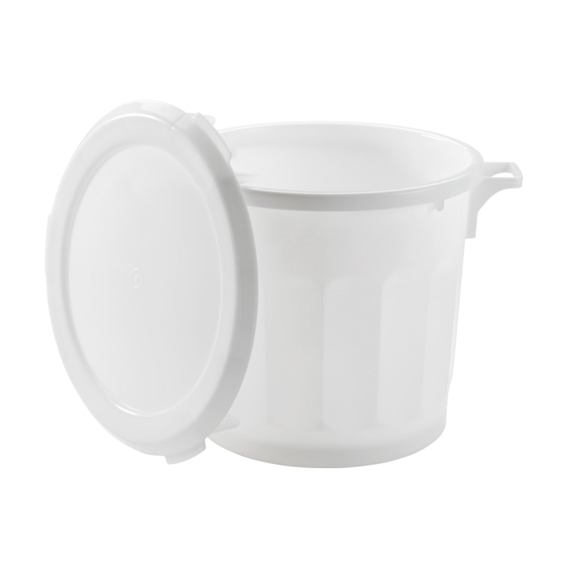 Couvercle plat pour conteneur alimentaire HACCP 75L Gilac - Blanc_2