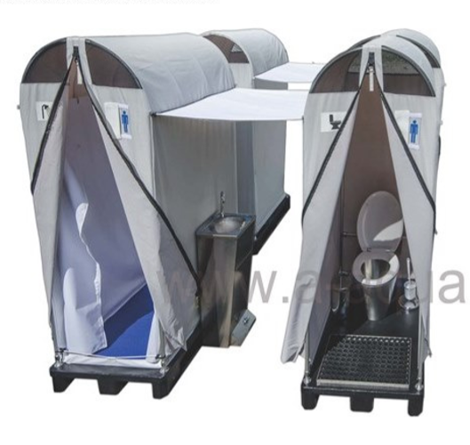 Toilette mobile EVAC-SANI Douches - utilisable pour hôpitaux de campagne et situations d'urgence_2