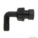 Raccord droit cannelé avec écrou - filetage M20x1,5 ou G ½” - référence : puap24lb_2