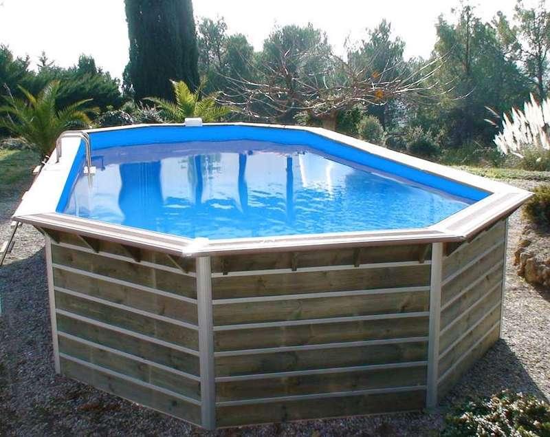 Piscine bois octogonale Calayan - 8,90 x 4,20 x H. 1,29 m_2
